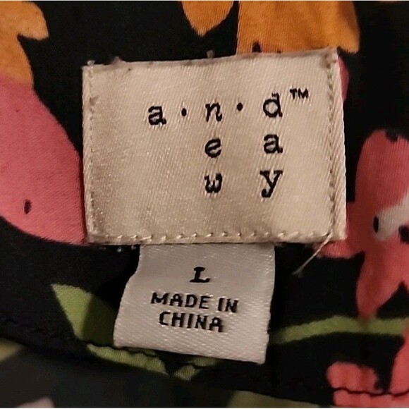 A New Day Summer Top Large Floral Babydoll Layered Ruffle Tank Adjustabl Straps - Picture 4 of 7